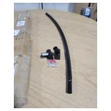 PrettyHome Adjustable Curved Shower Curtain Rod Rustproof Expandable Aluminum Metal Shower Rod 38-72 Inches Telescoping Design Exquisite Customizable for Bathroom,Black