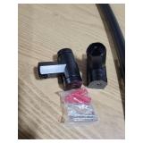 PrettyHome Adjustable Curved Shower Curtain Rod Rustproof Expandable Aluminum Metal Shower Rod 38-72 Inches Telescoping Design Exquisite Customizable for Bathroom,Black