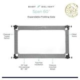Baby Delight Go with Me Span Expandable Folding Gate, Charcoal Tweed, 60 inch