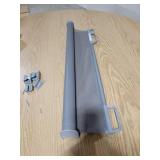 Perma Child Safety Indoor/Outdoor Retractable Baby Gate 33" Tall, Extends to 71" Wide, Gray