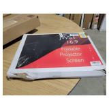 Projector Screen 180 inch, Upgraded PVC Black Backing 4K 16:9 HD Portable Projector Screen, Premium Indoor Outdoor Movie Screen Anti-Crease Projection Screen for Home Theater Backyard Movie.