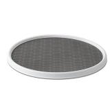 Copco 255-0186 Non-Skid Pantry Cabinet Lazy Susan Turntable, 18-Inch, White/Gray - 2555-0186