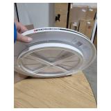 Copco 255-0186 Non-Skid Pantry Cabinet Lazy Susan Turntable, 18-Inch, White/Gray - 2555-0186