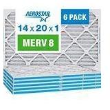 (6) Aerostar 14 x 20 furnace filter Merv 8