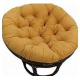 Blazing Needles Solid Microsuede Papasan Chair Cushion, 52" x 6" x 52",