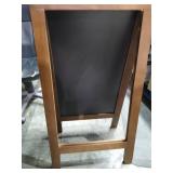 Chalkboard Signs Wooden A Frame Sandwich Board 40x 20 inches Large Standing Sidewalk Sign with Liquid & Solid Chalk for Indoor Outdoor
