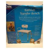 Carex Bathtub Transfer Bench - WHITE