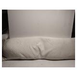 Full Body Pillow for Adults - GreenGuard Gold Certified 20 x 54 Long Pillow w/ Shredded Memory Foam & Kool-Flow Pillow Cover, Made in The USA