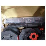 Adjustable Weights Dumbbells Set Pair Total 22/88/110Lbs, Free Weight Dumbbells with Connecting Rod Used As Barbell Set, Strength Training Equipment for Men Women Gym Workout Fitness Exercise