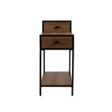 hal side table with brown rack
