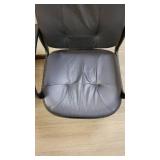 (2) Black Vinyl Waiting Chairs