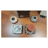 Assorted Home Décor - Decorative Global Accents Vase and (4) Candle Holders