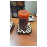 Assorted Home Décor - Decorative Global Accents Vase and (4) Candle Holders