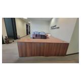 U Shaped Wooden Laminate Cubical / Desk Unit - Can be Separated into 2 Workstations