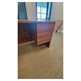 U Shaped Wooden Laminate Cubical / Desk Unit - Can be Separated into 2 Workstations