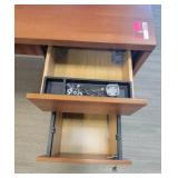 U Shaped Wooden Laminate Cubical / Desk Unit - Can be Separated into 2 Workstations