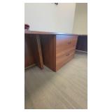 U Shaped Wooden Laminate Cubical / Desk Unit - Can be Separated into 2 Workstations