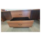 U Shaped Wooden Laminate Cubical / Desk Unit - Can be Separated into 2 Workstations
