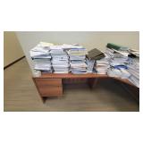 U Shaped Wooden Laminate Cubical / Desk Unit - Can be Separated into 2 Workstations