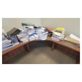 U Shaped Wooden Laminate Cubical / Desk Unit - Can be Separated into 2 Workstations