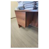 U Shaped Wooden Laminate Cubical / Desk Unit - Can be Separated into 2 Workstations