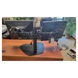 (2) Dell Computer Moniters W/ a Metal Stand