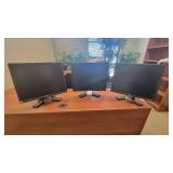 (3) Dell Computer Moniters
