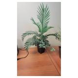 (3) Faux Plants W/ Decorative Planters