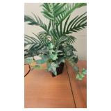 (3) Faux Plants W/ Decorative Planters