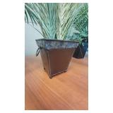 (3) Faux Plants W/ Decorative Planters
