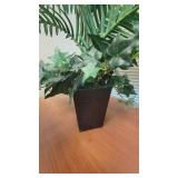 (3) Faux Plants W/ Decorative Planters