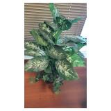 (2) Faux Plants W/ Decorative Planters