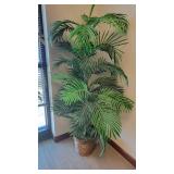 Small Faux Tree W/ Woven Planter