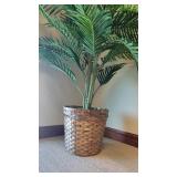 Small Faux Tree W/ Woven Planter