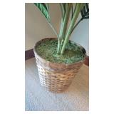 Small Faux Tree W/ Woven Planter