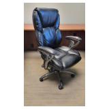 Black Serta Vinyl Office Chair - Adjustable