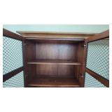 Wooden DARRAN Office Credenza and Hutch W/ Mesh Doors