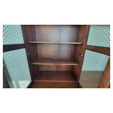 Wooden DARRAN Office Credenza and Hutch W/ Mesh Doors