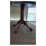 Wooden Round Table W/ Decorative Base