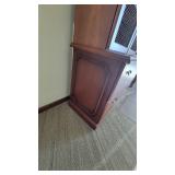 Wooden DARRAN Credenza and Hutch W/ Mesh Doors