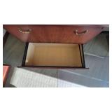 Wooden DARRAN Credenza and Hutch W/ Mesh Doors