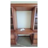 Wooden DARRAN Credenza and Hutch W/ Mesh Doors