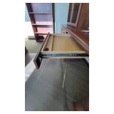 Wooden DARRAN Credenza and Hutch W/ Mesh Doors