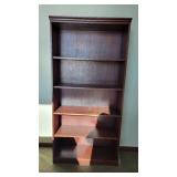 5 Tier Wooden Bookshelf W/ 2 Drawer Wooden Filing Cabinet
