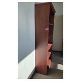 5 Tier Wooden Bookshelf W/ 2 Drawer Wooden Filing Cabinet