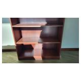 5 Tier Wooden Bookshelf W/ 2 Drawer Wooden Filing Cabinet
