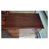 5 Tier Wooden Bookshelf W/ 2 Drawer Wooden Filing Cabinet