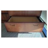 5 Tier Wooden Bookshelf W/ 2 Drawer Wooden Filing Cabinet