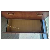 5 Tier Wooden Bookshelf W/ 2 Drawer Wooden Filing Cabinet