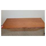 Wooden Laminate Office Credenza W/ Shelving